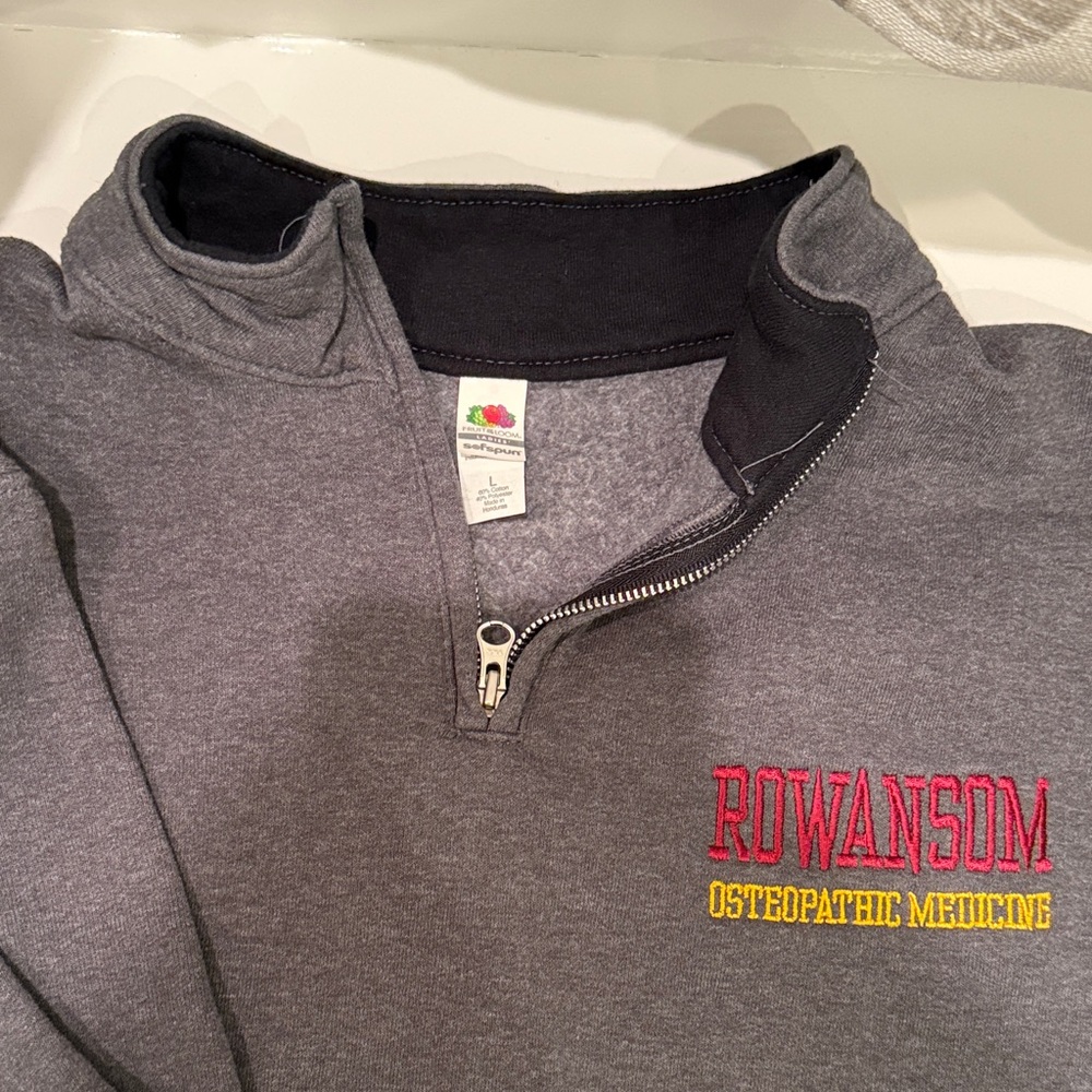 Gray Quarter-Zip Sweater - image 3